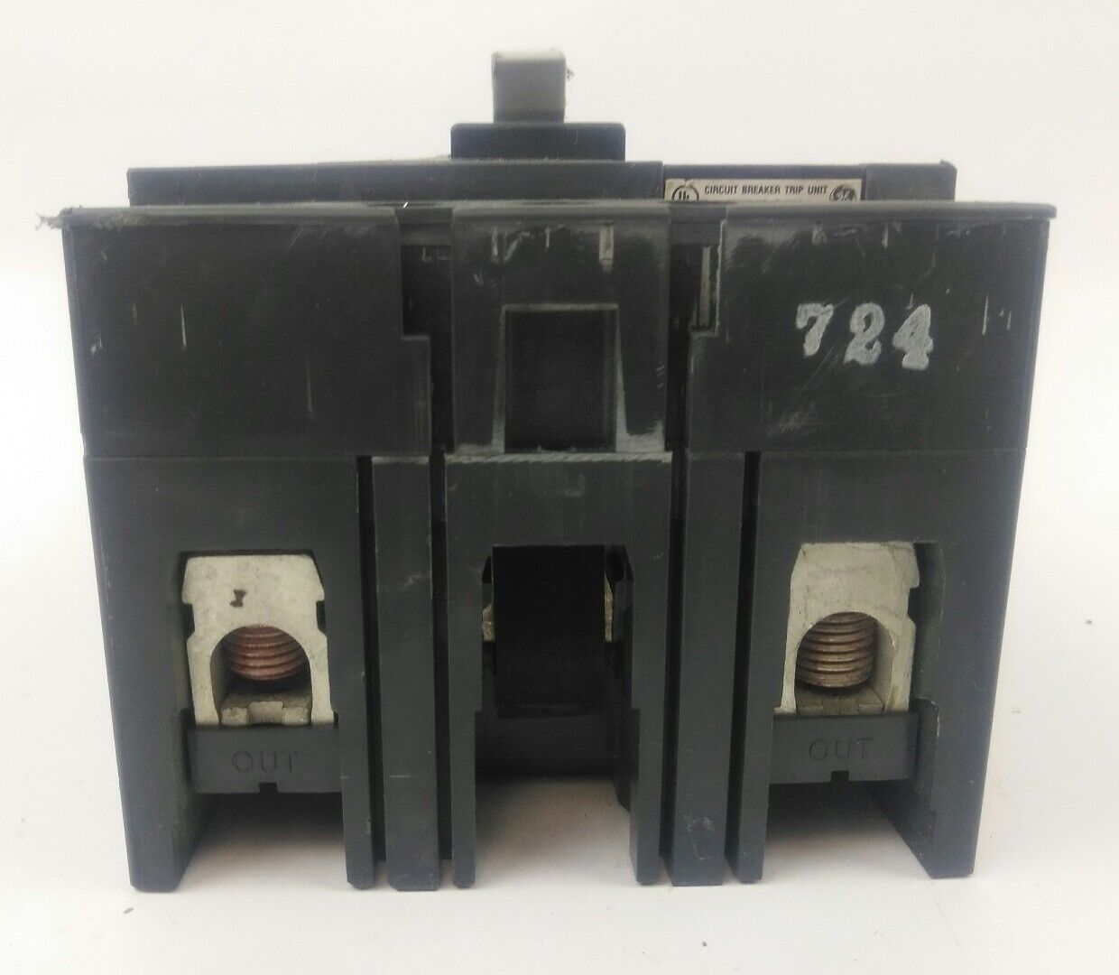 GE SELA24AT0030 2P, 30A, 480V,CIRCUIT BREAKER W/ 20A PLUG, USED GOOD CONDITION