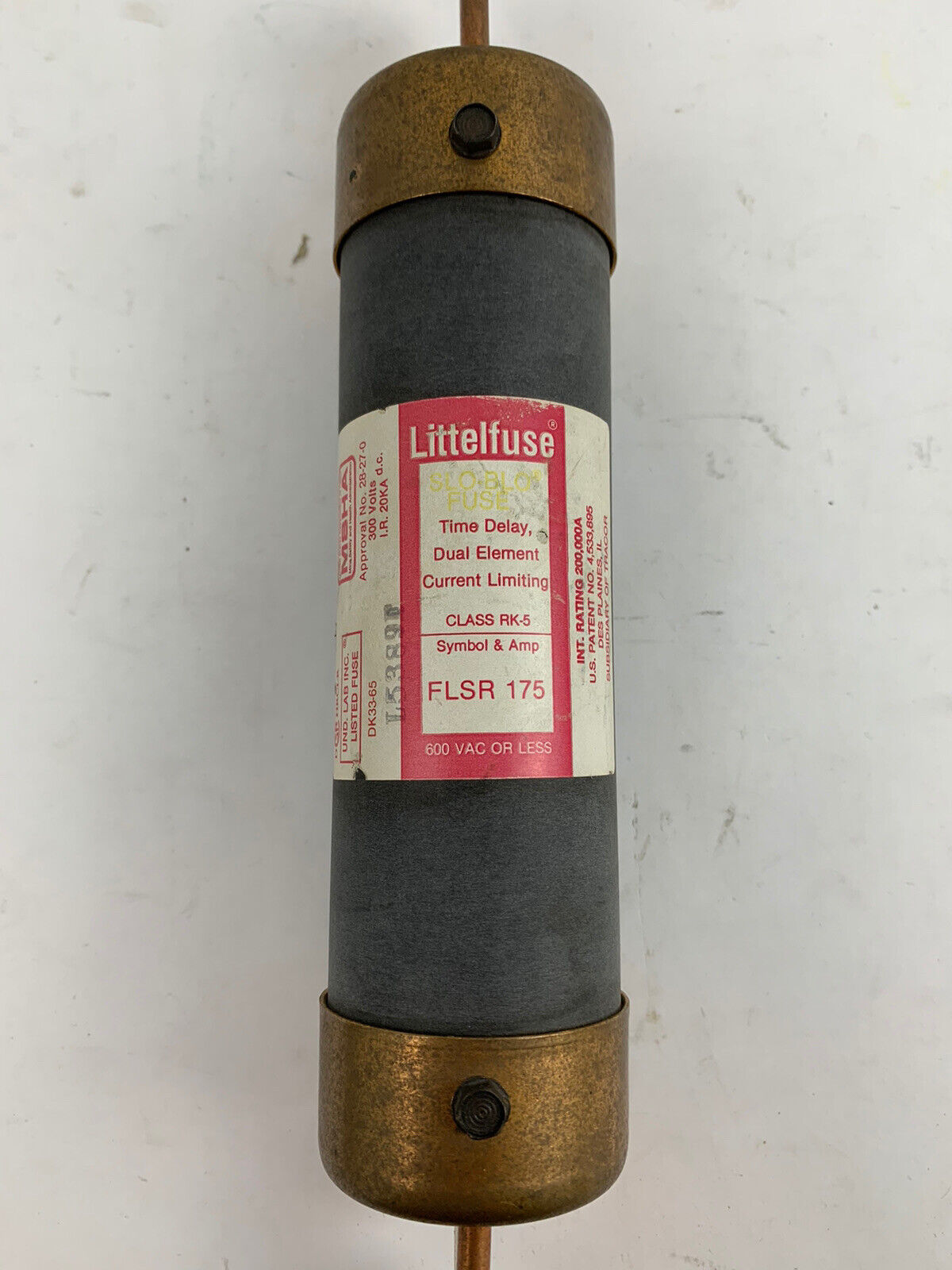 Littelfuse Slo-Blo FLSR175 175A 600V Class RK5 Fuse "Lot of 3"
