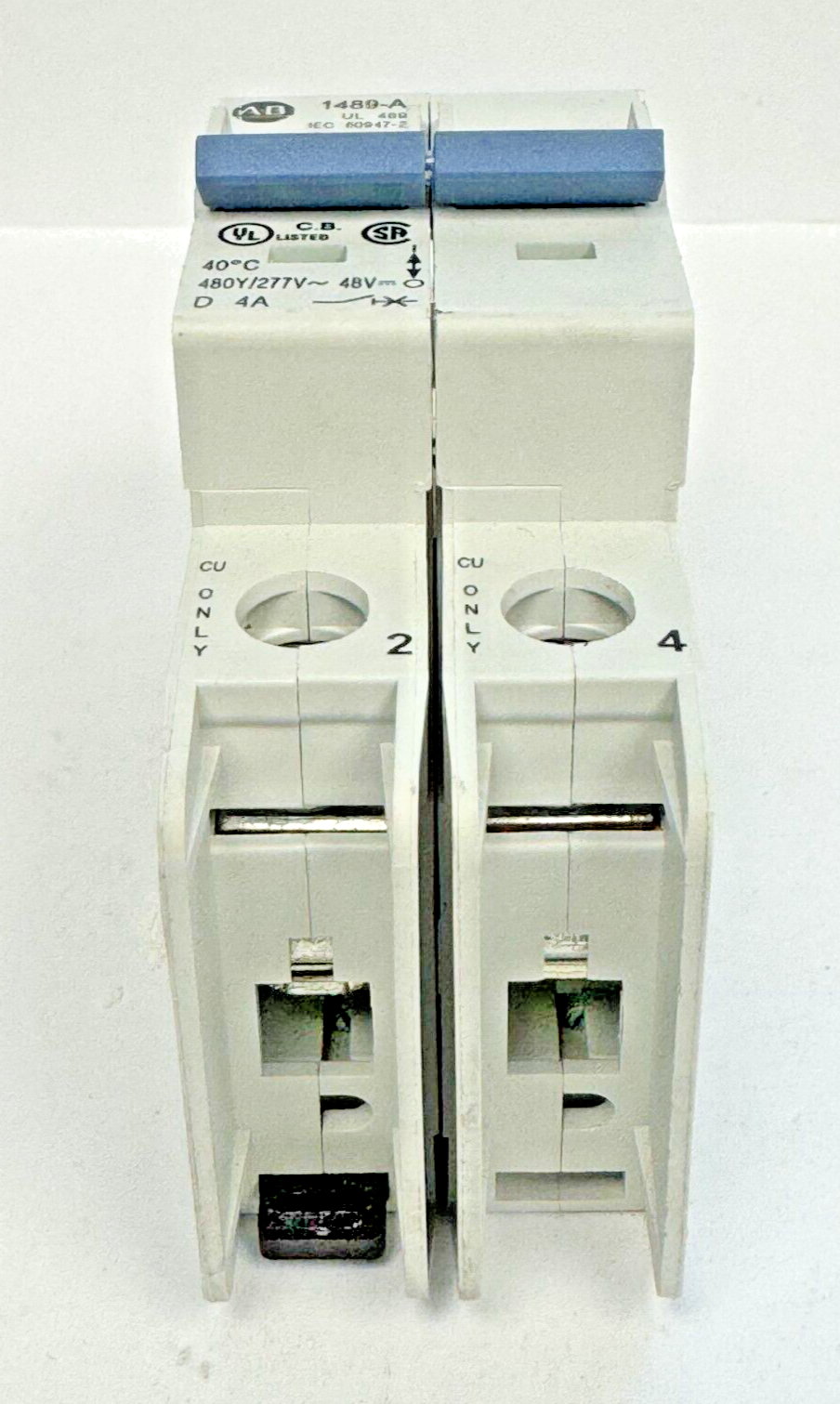 ALLEN-BRADLEY - 1489-A2D040 SER. A - BREAKER - 2P, 4 A, 277 V