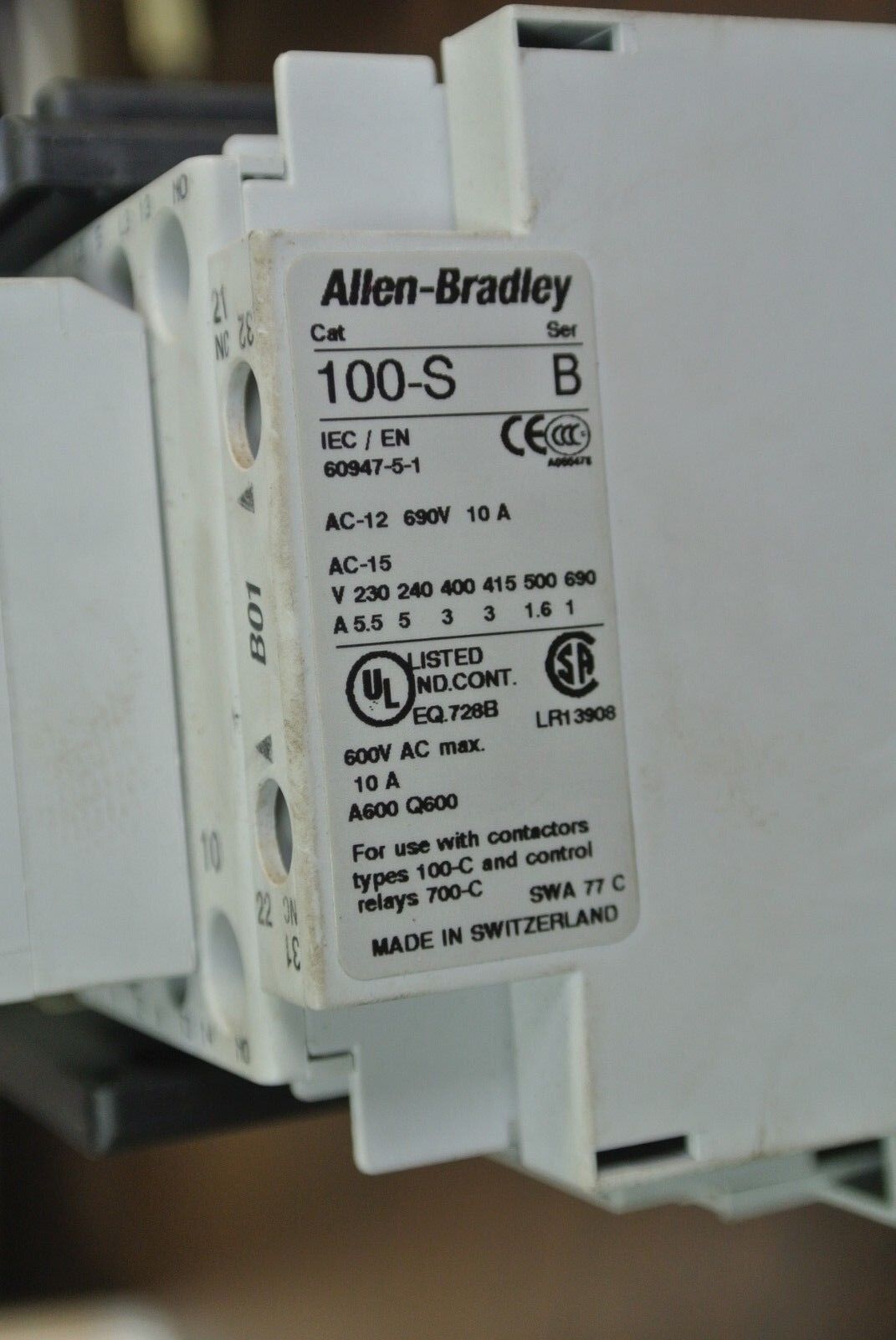 ALLEN-BRADLEY 104-C09UDJ22 REVERSING CONTACTOR incl. 100-FSD250 + 100-F + 100-S
