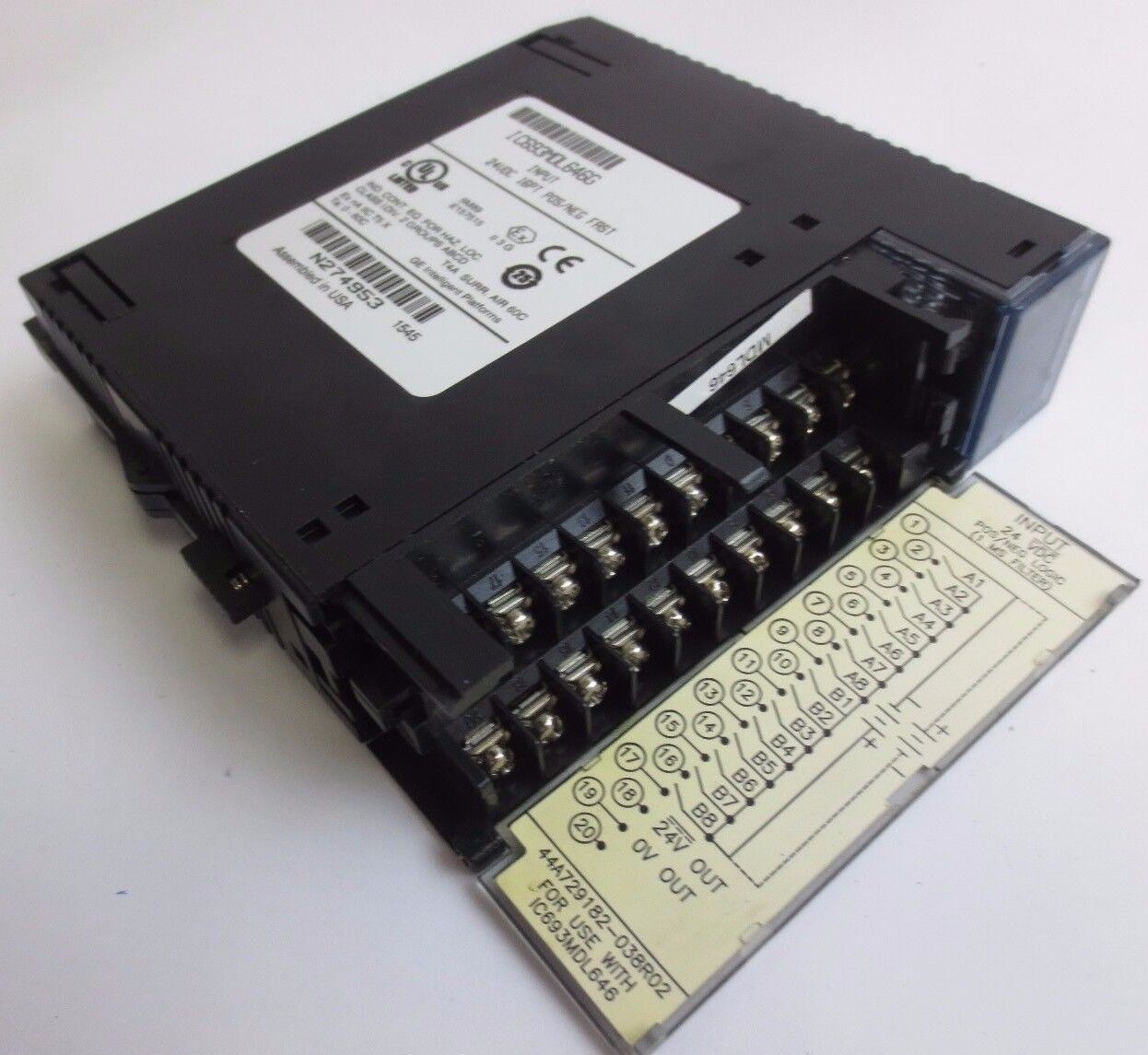 GE FANUC IC693MDL646G INPUT MODULE - 24VDC, 16PT, POS/NEG, FAST