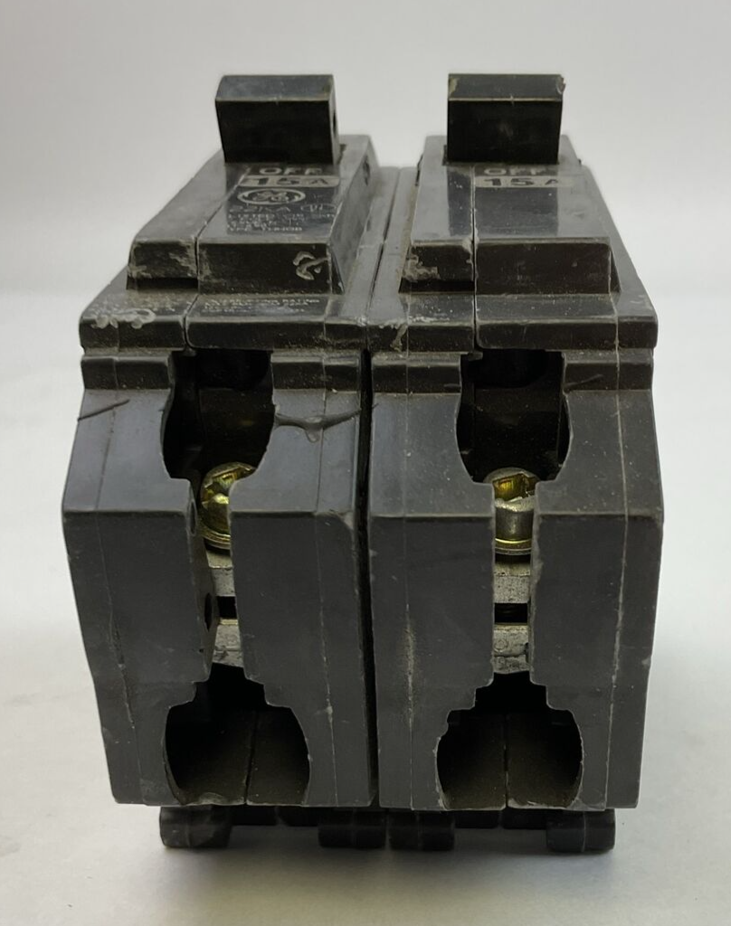GE THHQB215 CIRCUIT BREAKER 2POLE 15AMP 120/240VAC 22KA