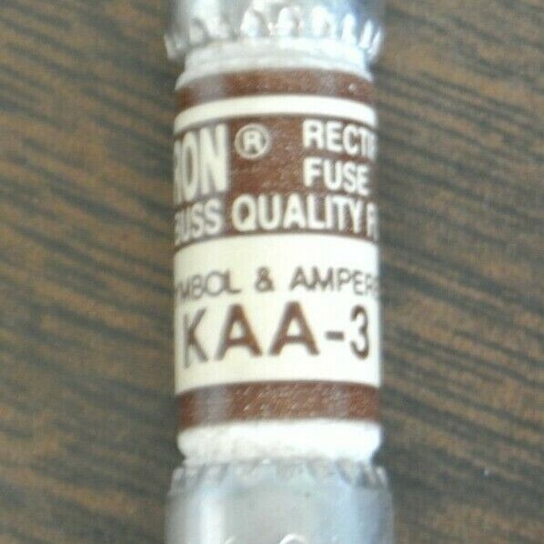 LOT of 2 / BUSSMANN / TRON KAA3 RECTIFIER FUSE / 3A / NEW SURPLUS