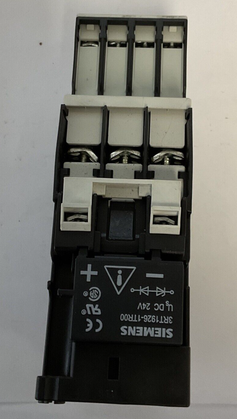 SIEMENS 3RT102-1B..0 W/3RH1921-1FA22 CONTACTOR 50/60HZ 600VAC W/3RT1926-1TR00