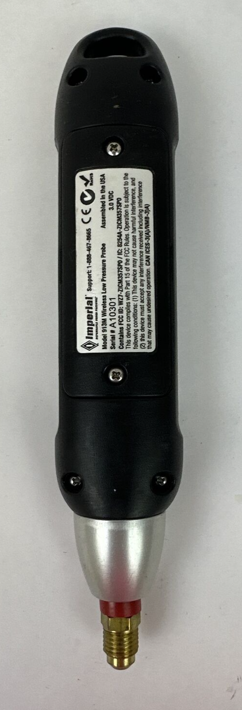 IMPERIAL MODEL 913M WIRELESS LOW PRESSURE PROBE 3.0VDC
