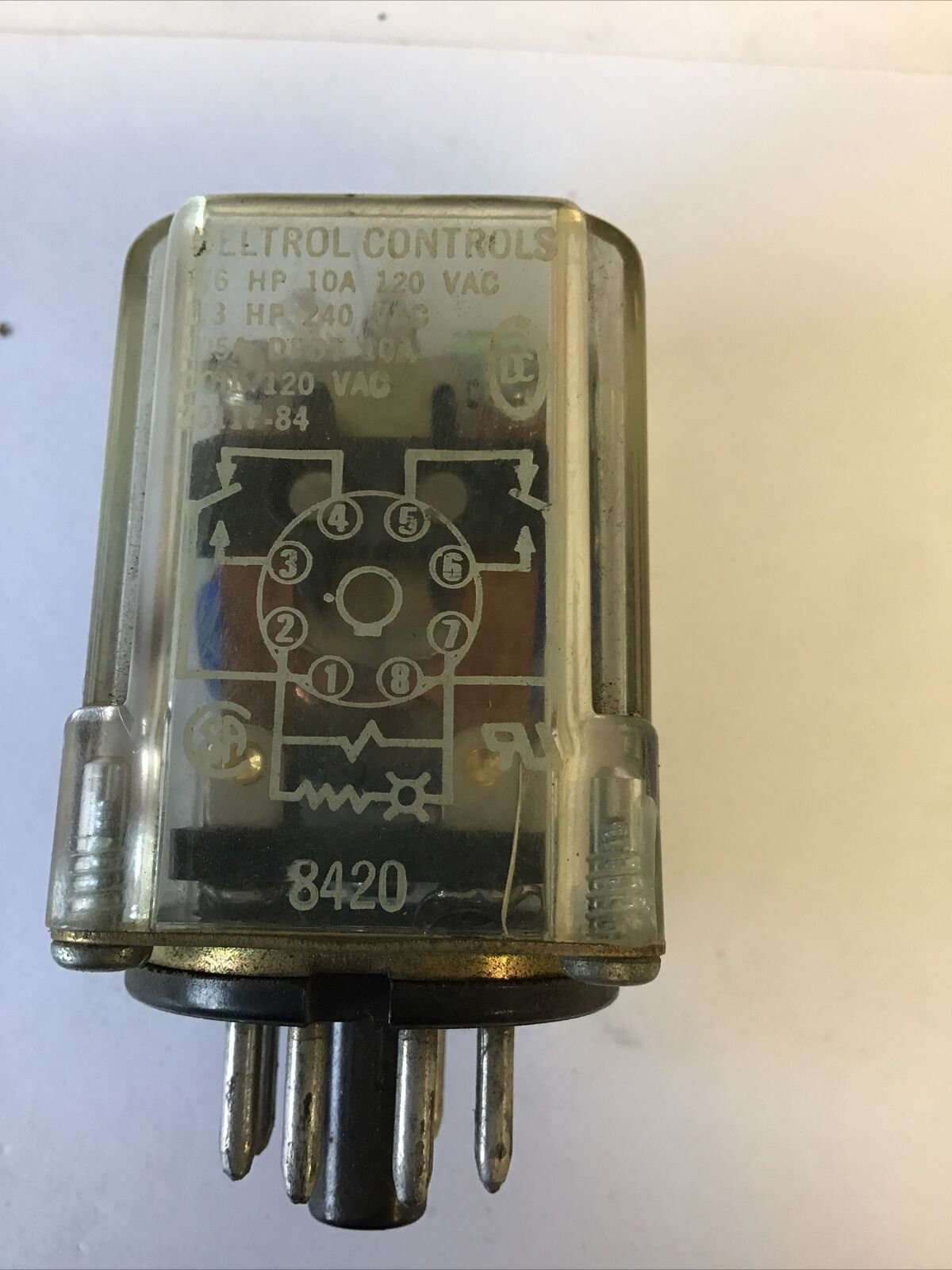 DELTROL CONTROLS 105A DPDT 20117-84 RELAY 240VAC 10A ***LOTOF3***
