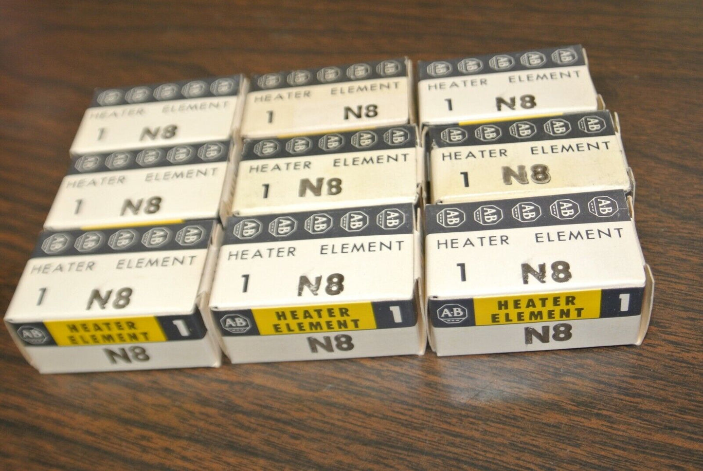 LOT of 9 / ALLEN-BRADLEY N8 THERMAL OVERLOAD HEATER ELEMENTS / NEW SURPLUS