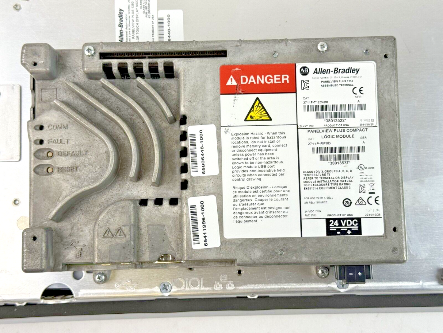 ALLEN-BRADLEY - 2711P-T12C4D8 SER. A - PANELVIEW PLUS 1250 ASSEMBLED TERMINAL