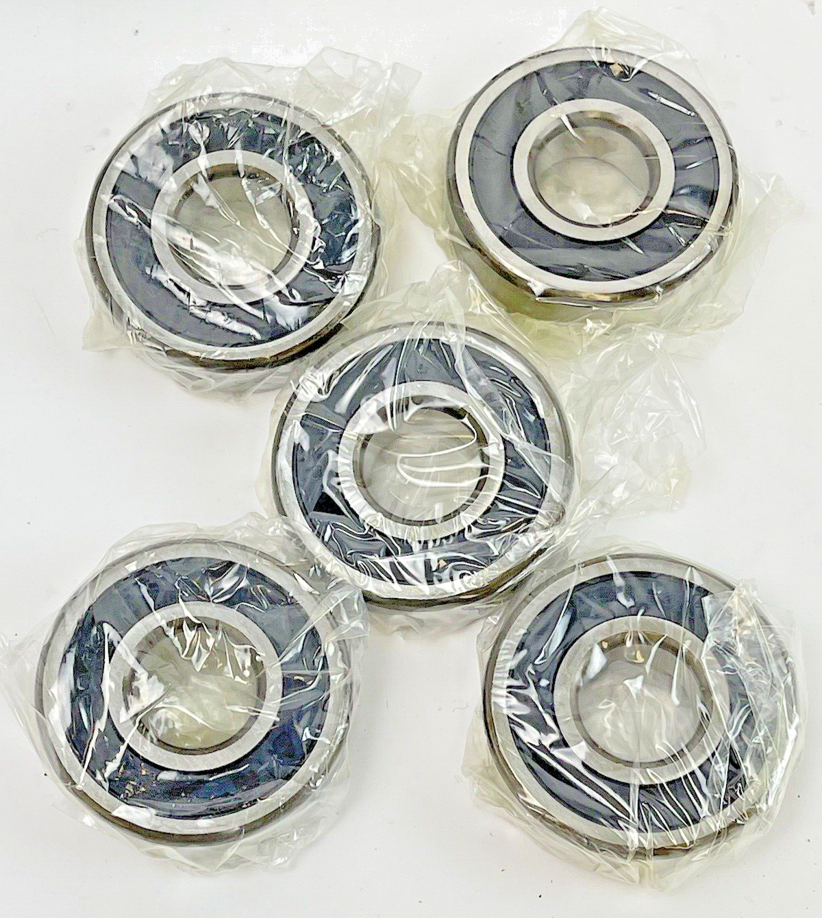 NTN *LOT OF 5* - 6304LLBC3/EM - DOUBLE SEALED RADIAL BALL BEARING -20X52X15 mm