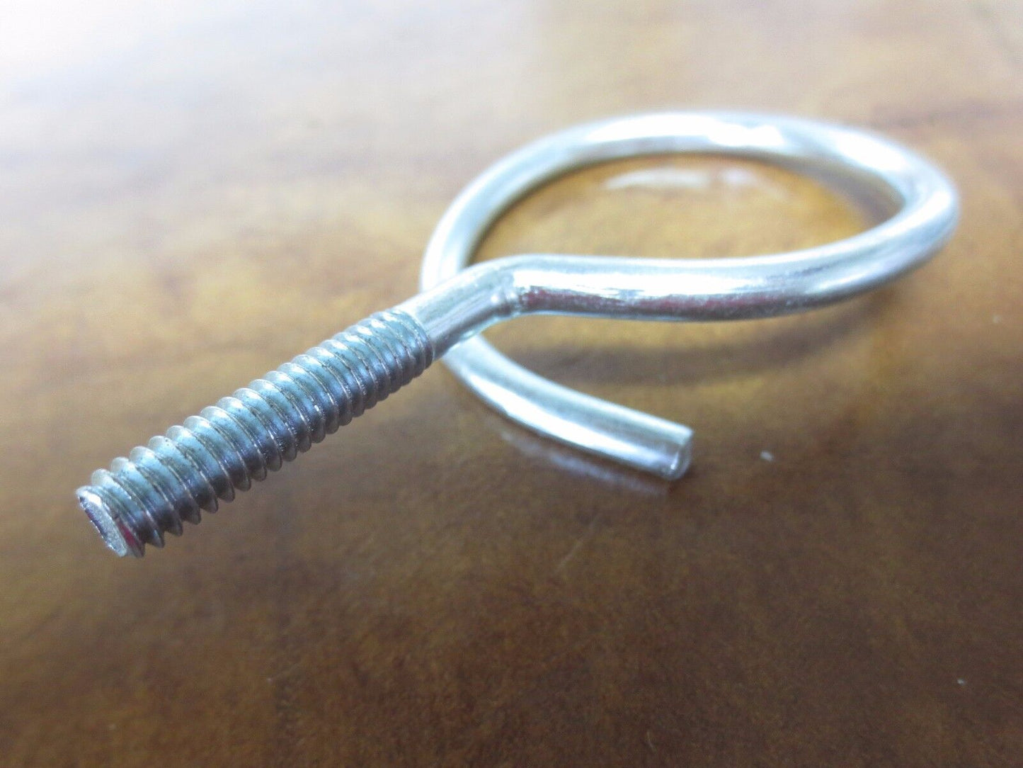 CHROME BRIDLE RINGS - 2" - 1/4" THREAD - NEW SURPLUS - LOT of 22