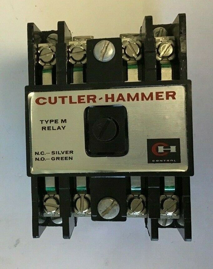 CUTLER HAMMER D23MR40A TYPE "M" RELAY SERIES A3 4N.O.-0N.C.