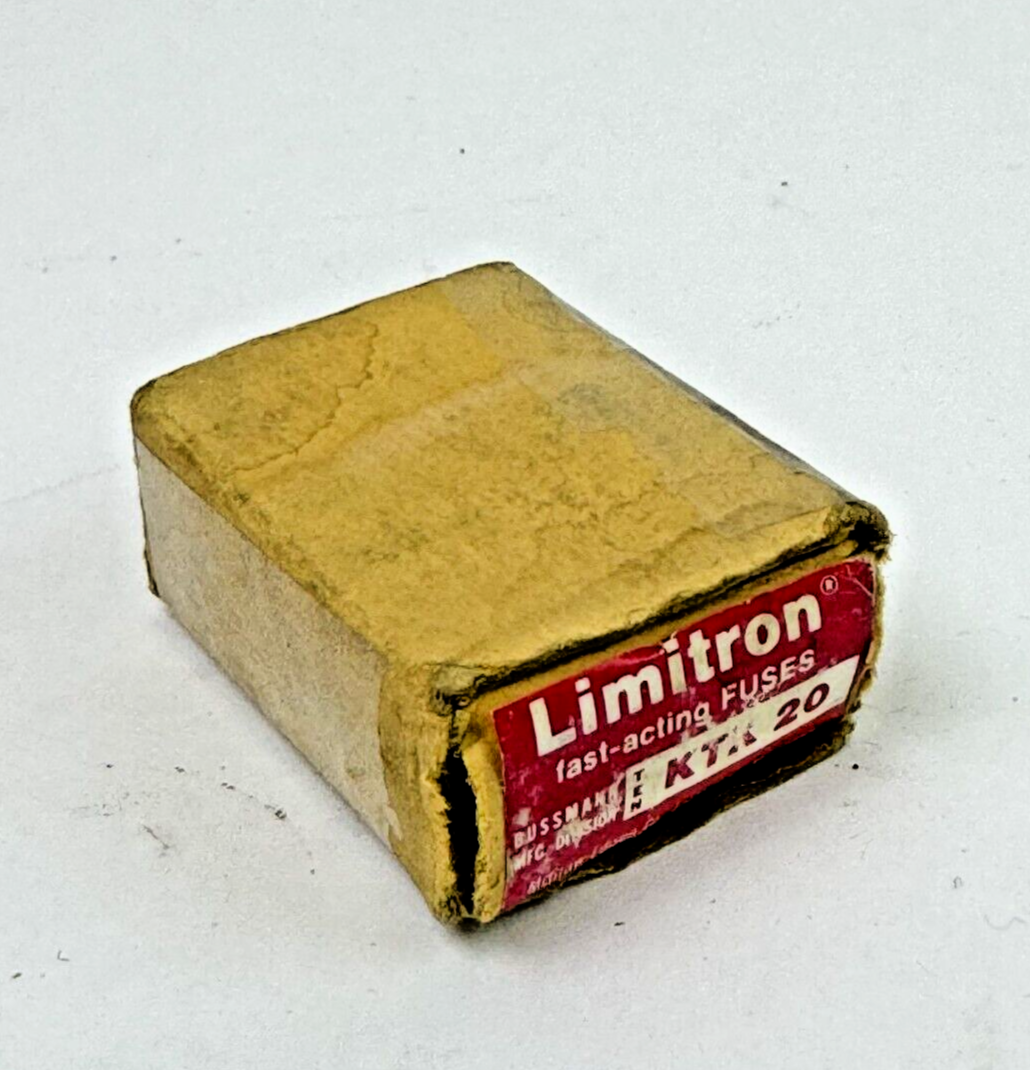 EATON/ BUSSMANN *BOX OF 7* - KTK20 - LIMITRON FAST-ACTING FUSES - 600 VAC/ 20 A