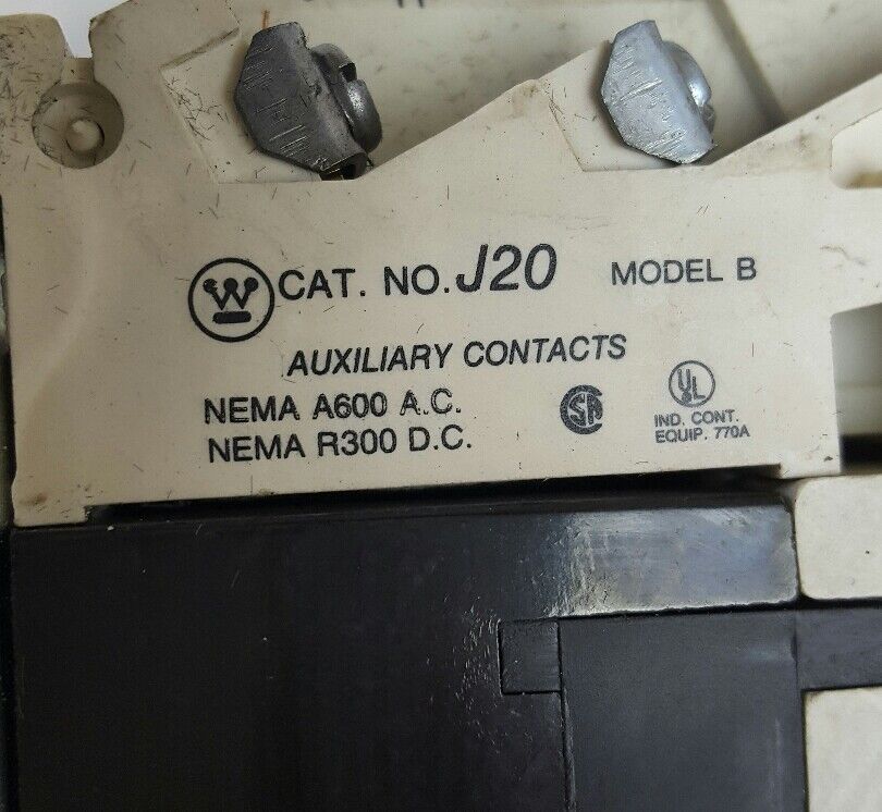 WESTINGHOUSE A201K3CA MOTOR CONTROL - SIZE 3 - MODEL J20 - 90A - 3-PH 5277c15g04