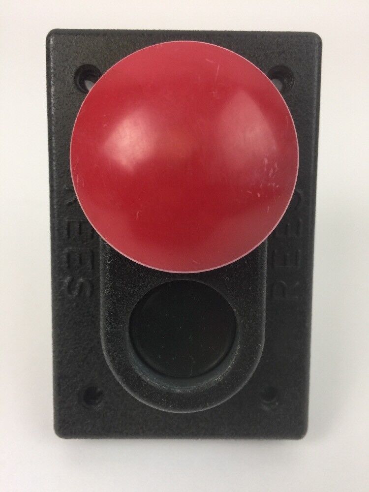 REES 1968-032 CONTROL UNIT START STOP MUSHROOM PUSH BUTTON