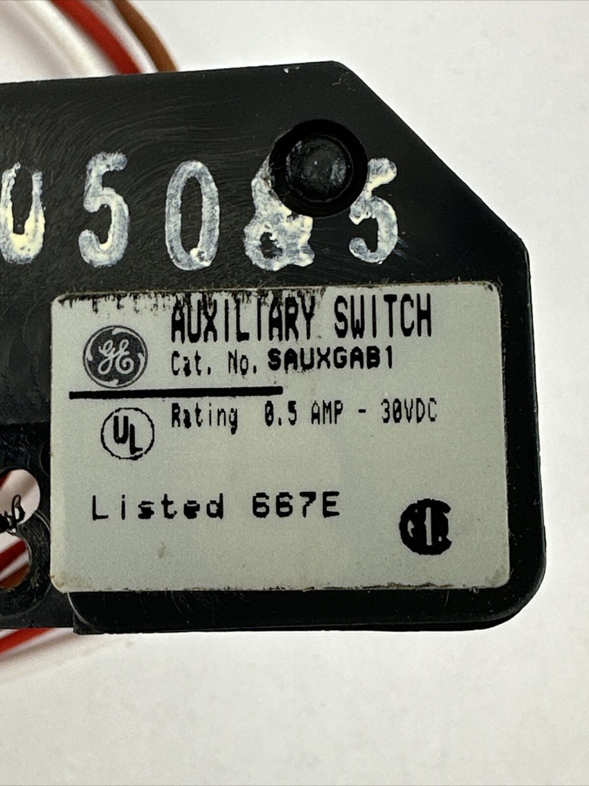 GE SAUXGAB1 AUXILIARY SWITCH 0.5A 30VDC