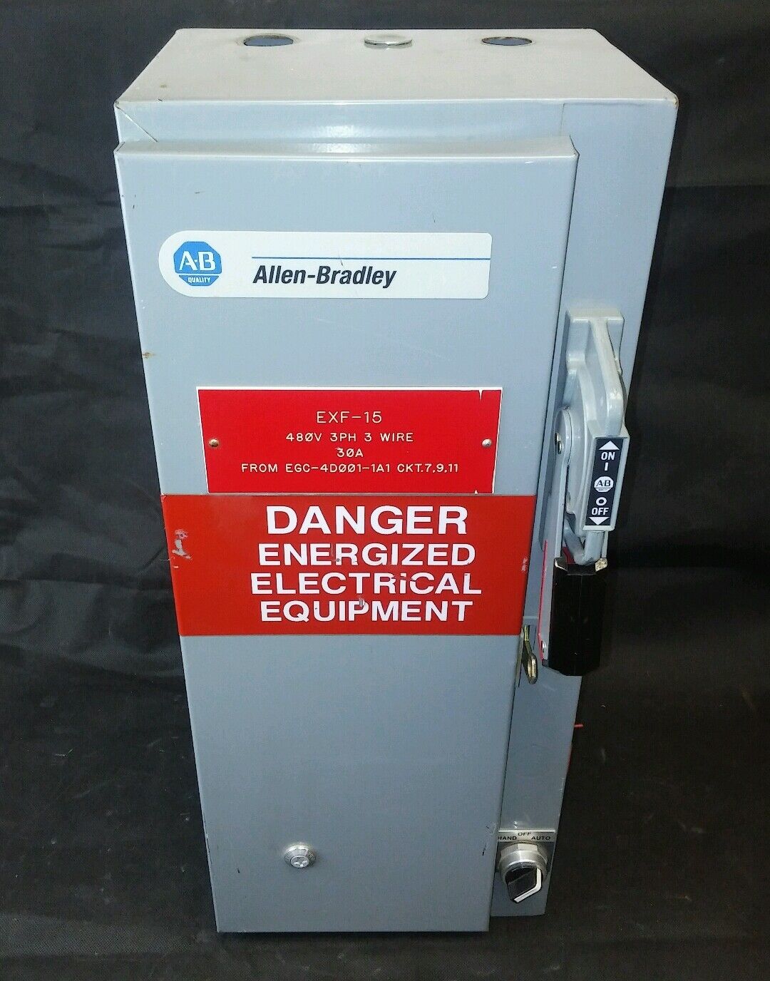 ALLEN BRADLEY BULLETIN 512 SIZE 0 COMBINATION STARTER