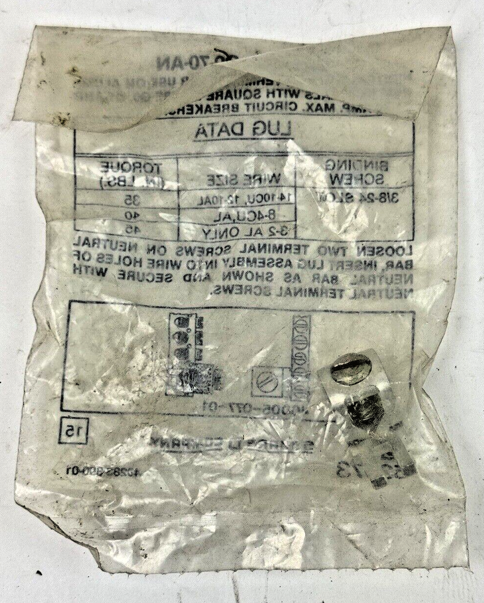 SQUARE D - Q0-70-AN - NEUTRAL BRANCH TERMINAL FOR USE ON ALUMINUM- NEW OLD STOCK