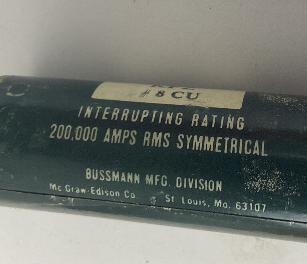 BUSSMANN KFZ # 8CU CABLE LIMITER 600V