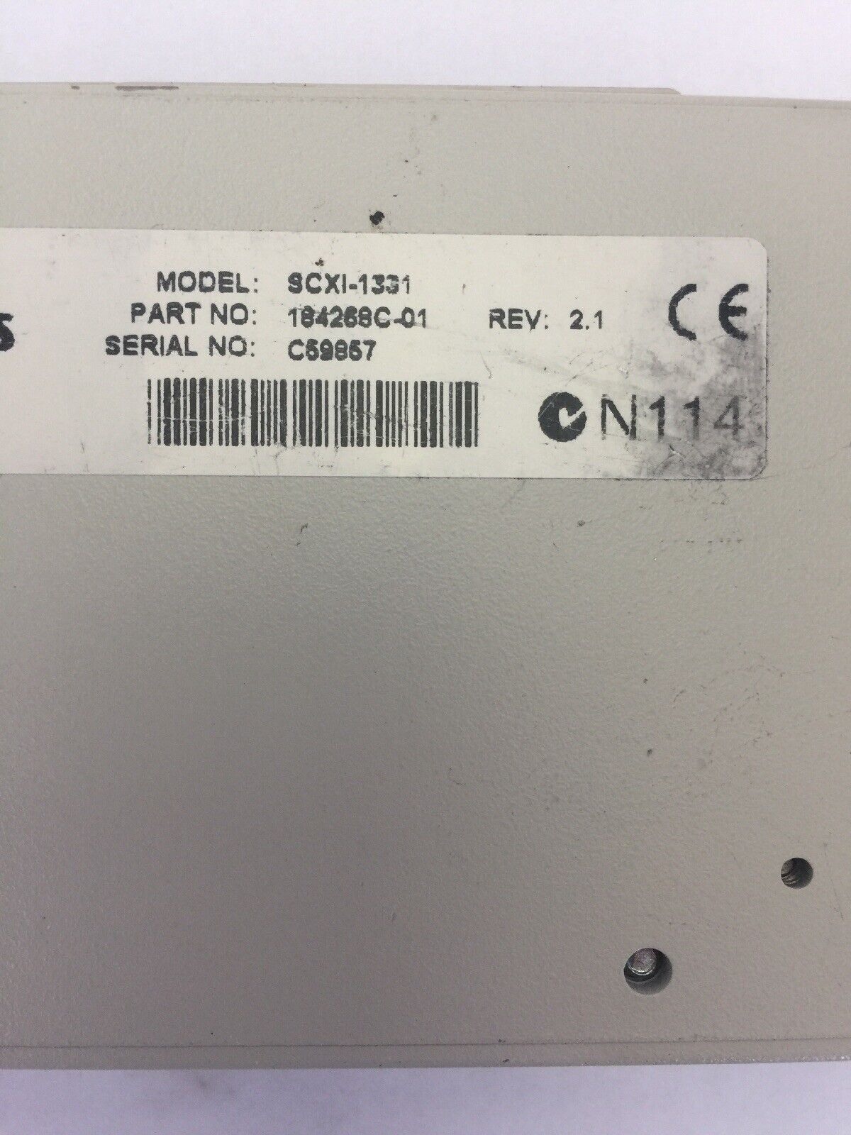 NATIONAL INSTRUMENTS SCXI-1331 REV 2.1