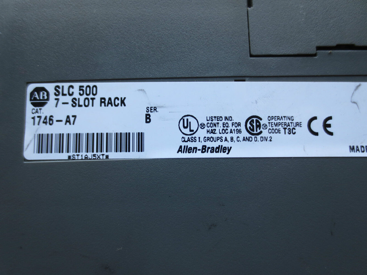 ALLEN-BRADLEY 1746-P1 POWER SUPPLY in 1746-A7 CHASSIS / RACK