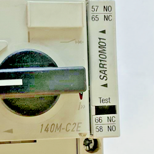 ALLEN BRADLEY 140M-C2E-B25 CONTACTOR SER.B W/ 140M-C-A AUX. CONTACT SER.A