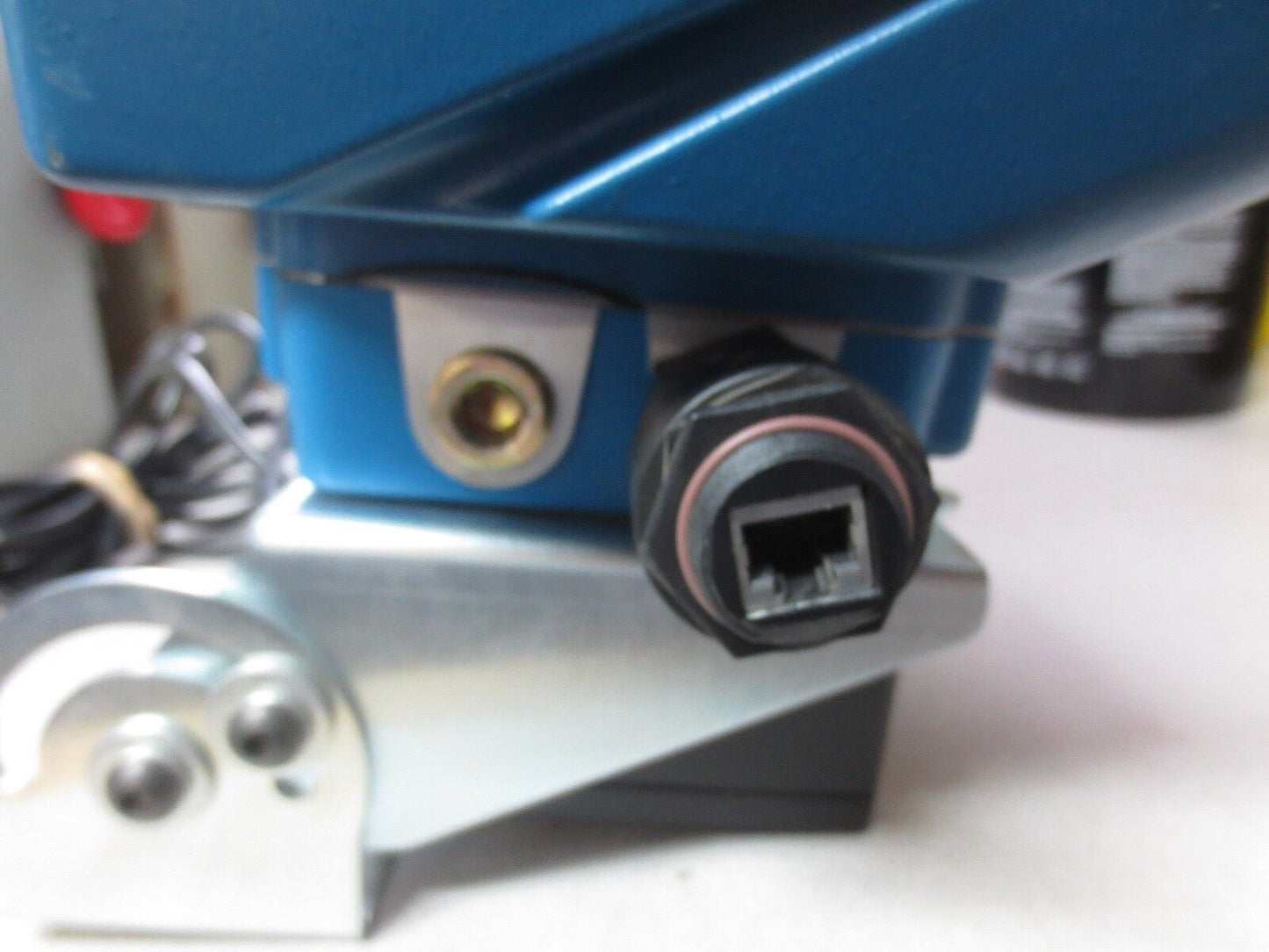 ACCU-SORT AXIOM-X LASER 4L BARCODE SCANNER W/ PS-4024 DC POWER SUPPLY- FOR PARTS