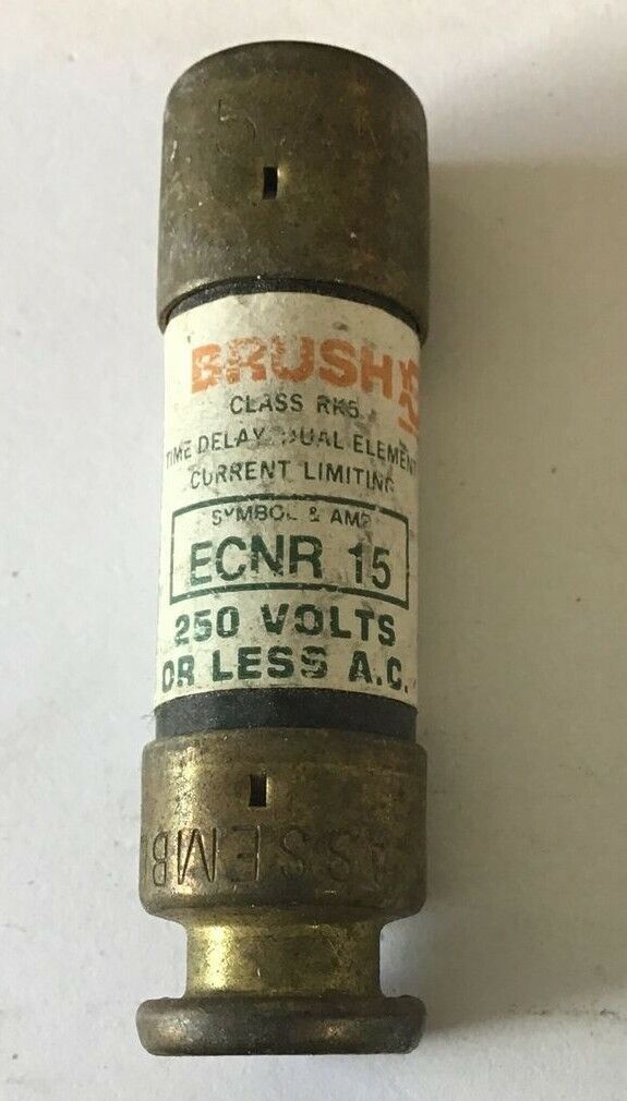 RELIANCE/ECON ECNR 15 FUSE CLASS RK5 TIME DELAY 250VAC***LOTOF10***