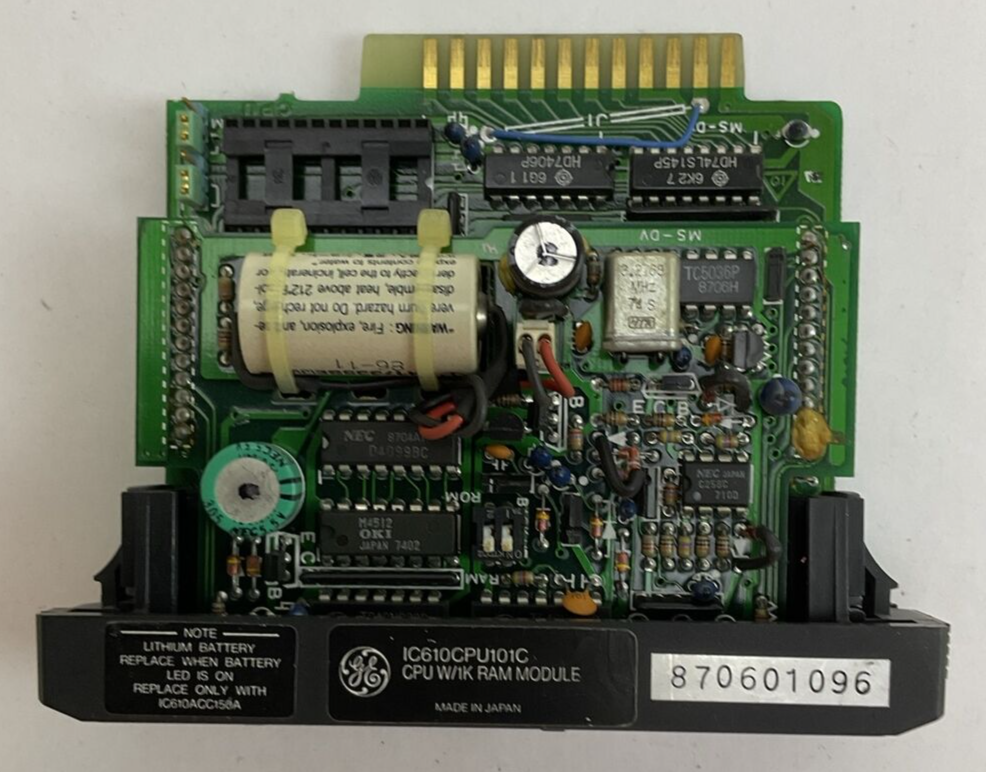 GE FANUC IC610CPU101C CPU W/1K RAM MODULE
