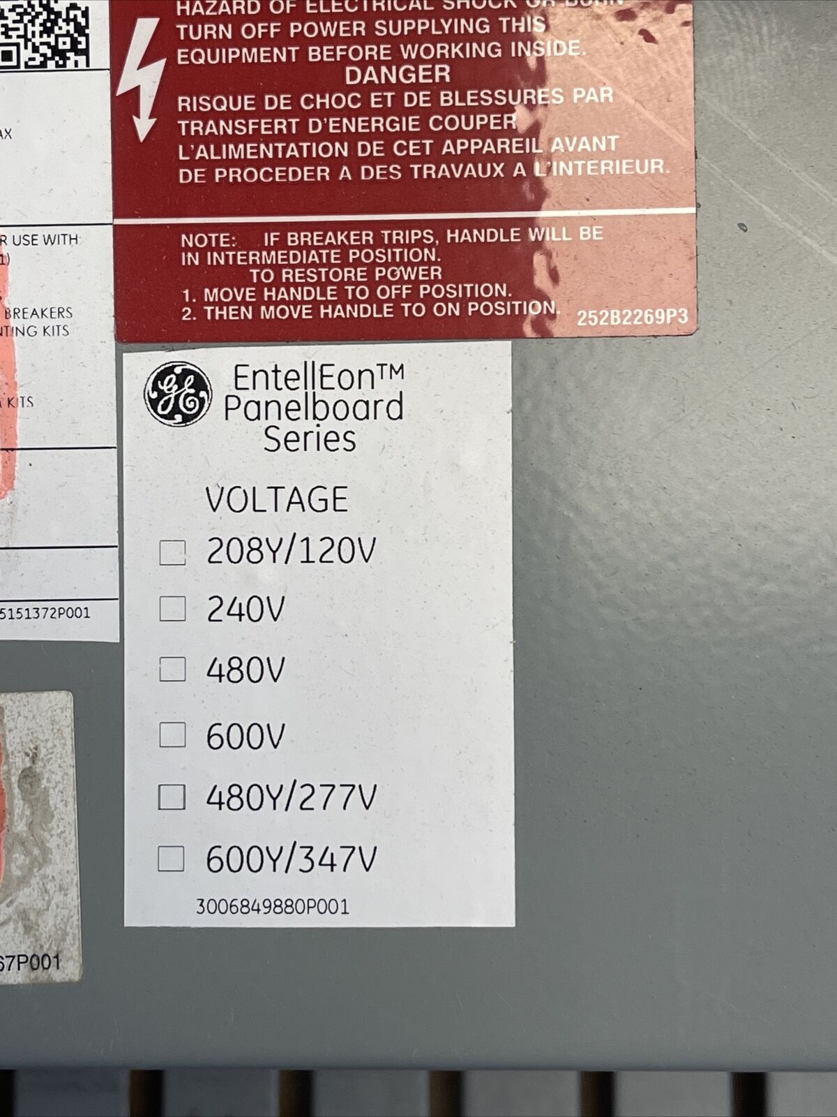 GE ENT3208NN3H2 ENTELLEON PANELBOARD SERIES 800A