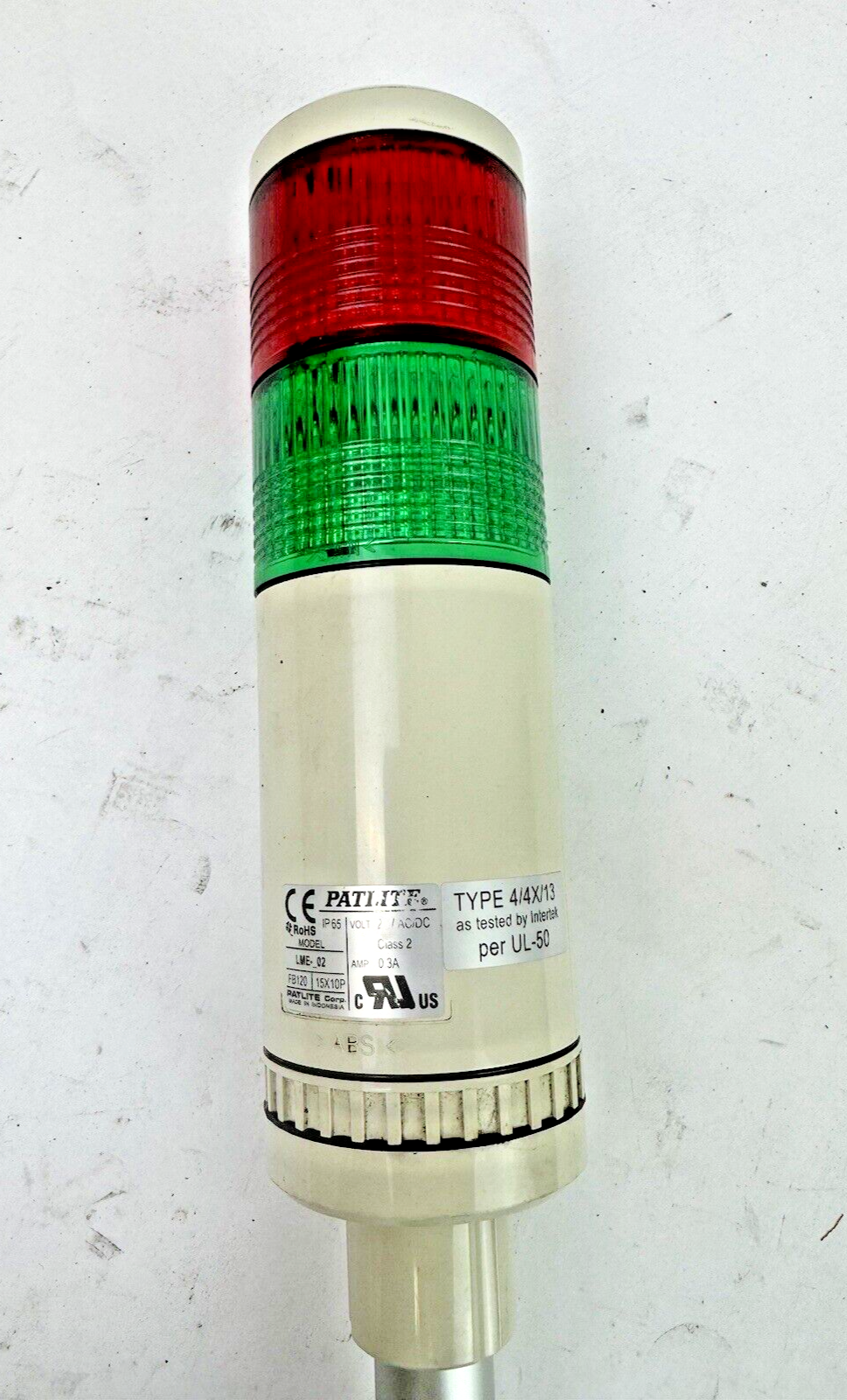 PATLITE - LME-_02 - FB120 15X10P - ALARM LIGHT TOWER & BARNUM- HHB-116695 - POST