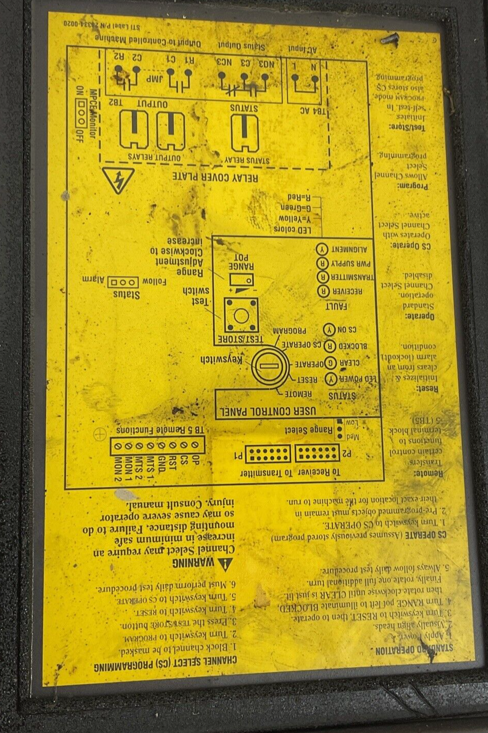 STI MS4300B-2 SAFETY SCREEN CONTROLLER 115VAC 50/60HZ