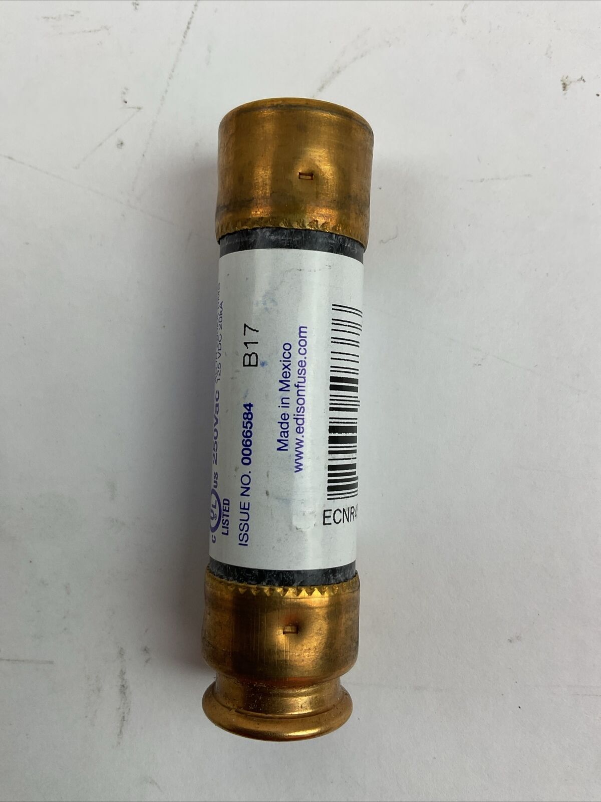 EDISON ECNR45 TIME-DELAY DUAL-ELEMNT FUSE 45AMP 250VAC 125VDC (LOT OF 8)