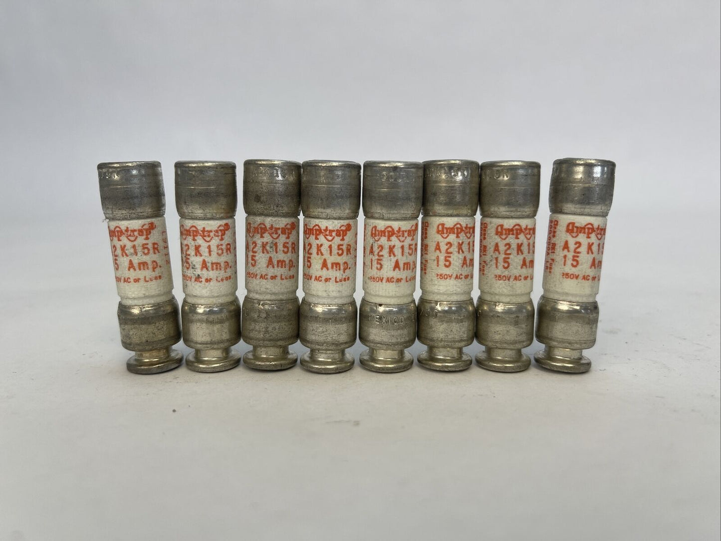 GOULD A2K15R AMP-TRAP CLASS RK1 FUSE 15AMP 250VAC (LOT OF 8)