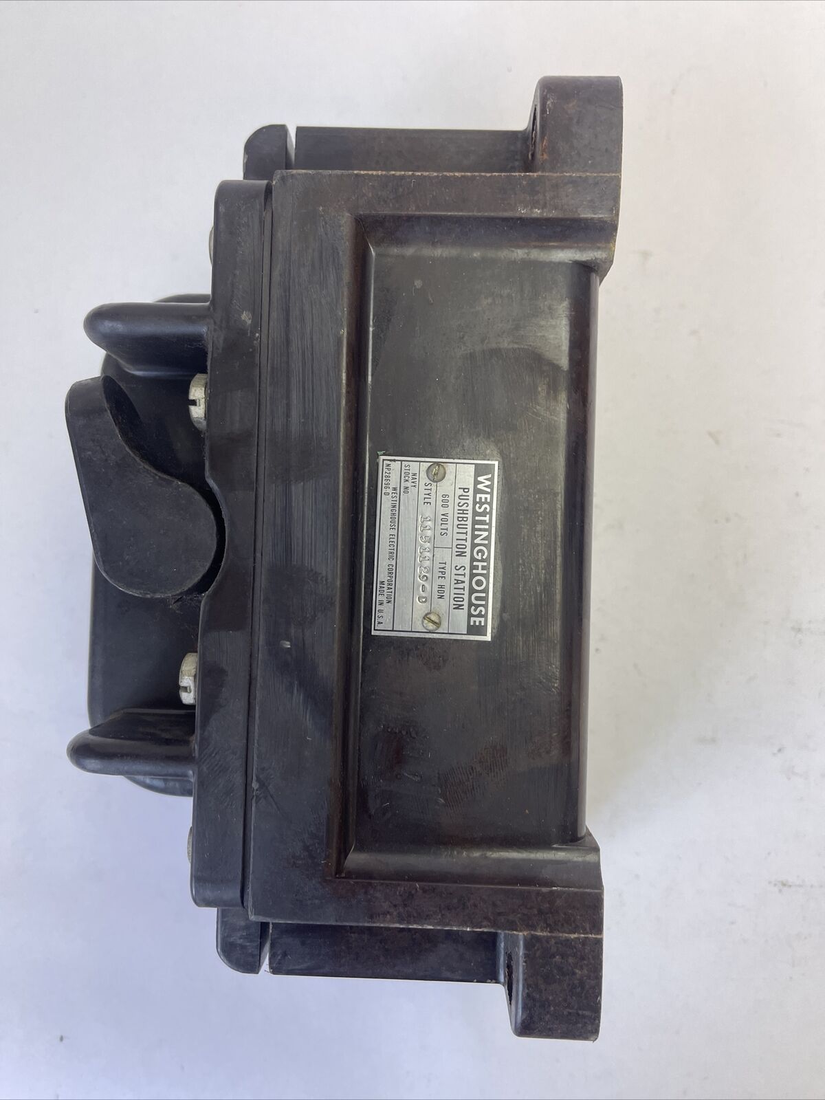 WESTINGHOUSE 1151129-D PUSHBUTTON STATION 600V TYPE HDN