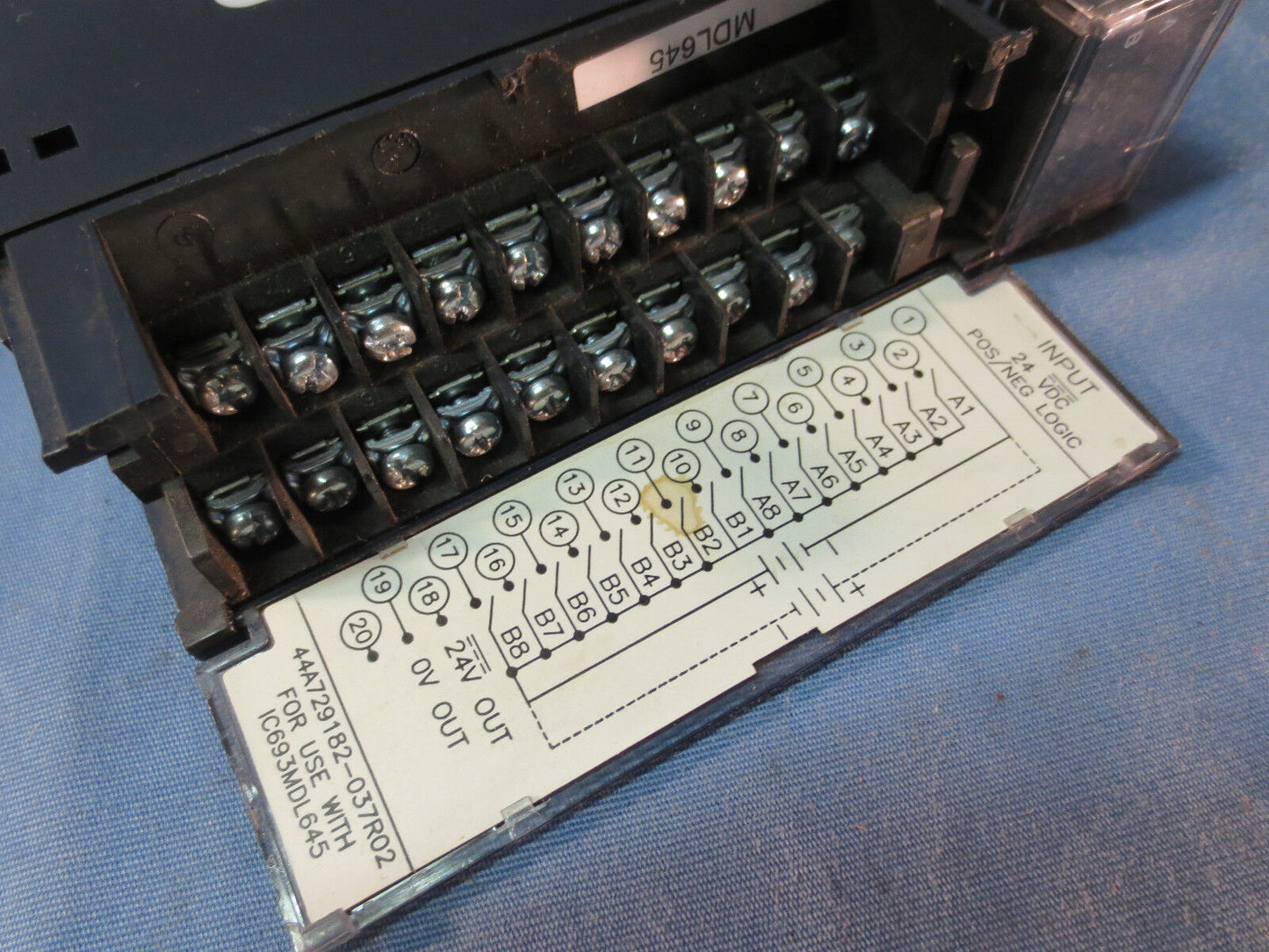 GE FANUC IC693MDL645E INPUT MODULE 24VDC 16PT POS/NEG LOGIC - 5952869