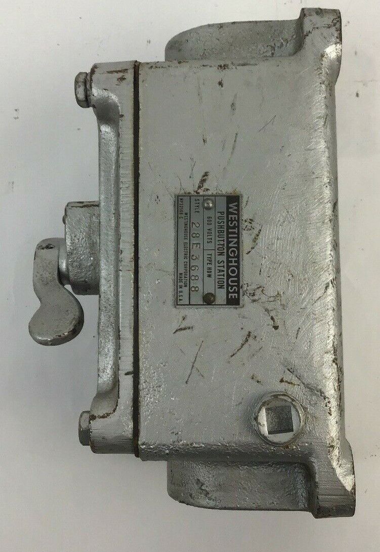 WESTINGHOUSE 28E3688 PUSHBUTTON STATION TYPE HDW 600VOLTS