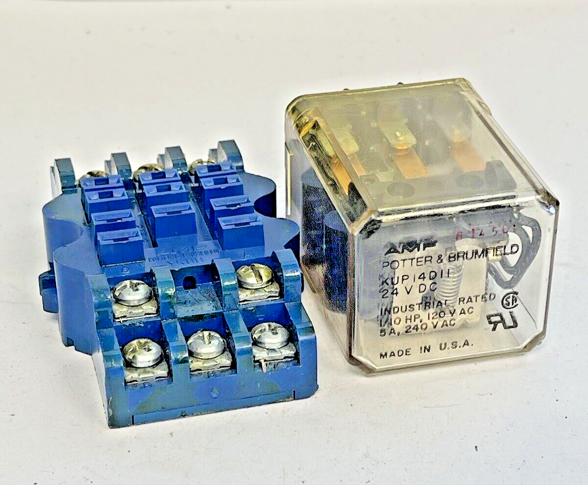 POTTER AND BRUMFIELD - KUP14D11 - RELAY & POTTER & BRUMFIELD- 27E121 SOCKET BASE