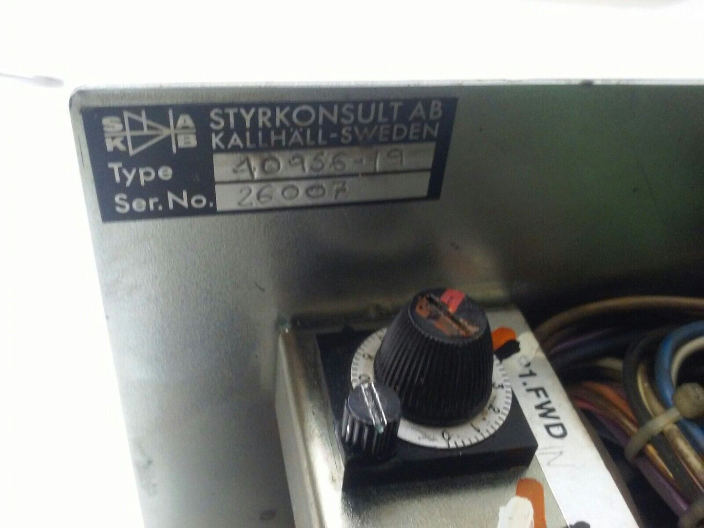 STYRKONSULT AB 40956-19 DC DRIVE- 40243-1, 40956, 40243