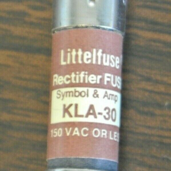 BOX of 10 / LITTELFUSE KLA30 RECTIFIER FUSE / 30A / 130V / NEW SURPLUS