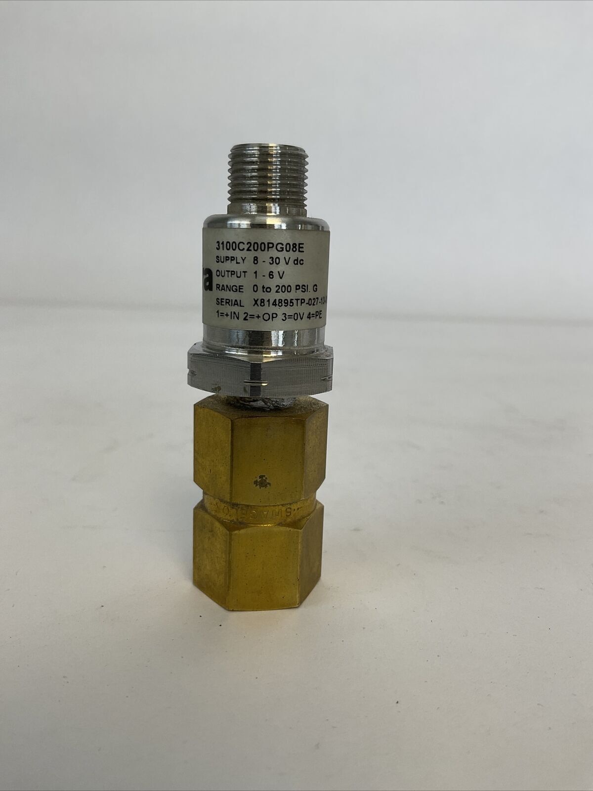 SETRA 3100C200PG08E TRANSDUCER OUTPUT 1-6V SUPPLY 8-30VDC 0-200PSI