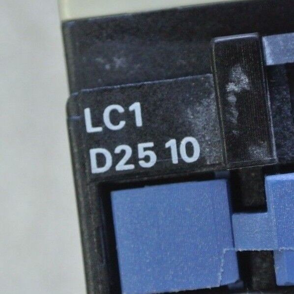 TELEMECANIQUE LC1D2510L6 - CONTACTOR - 208V, 60Hz - 11kW-380/415V, 15HP-460V