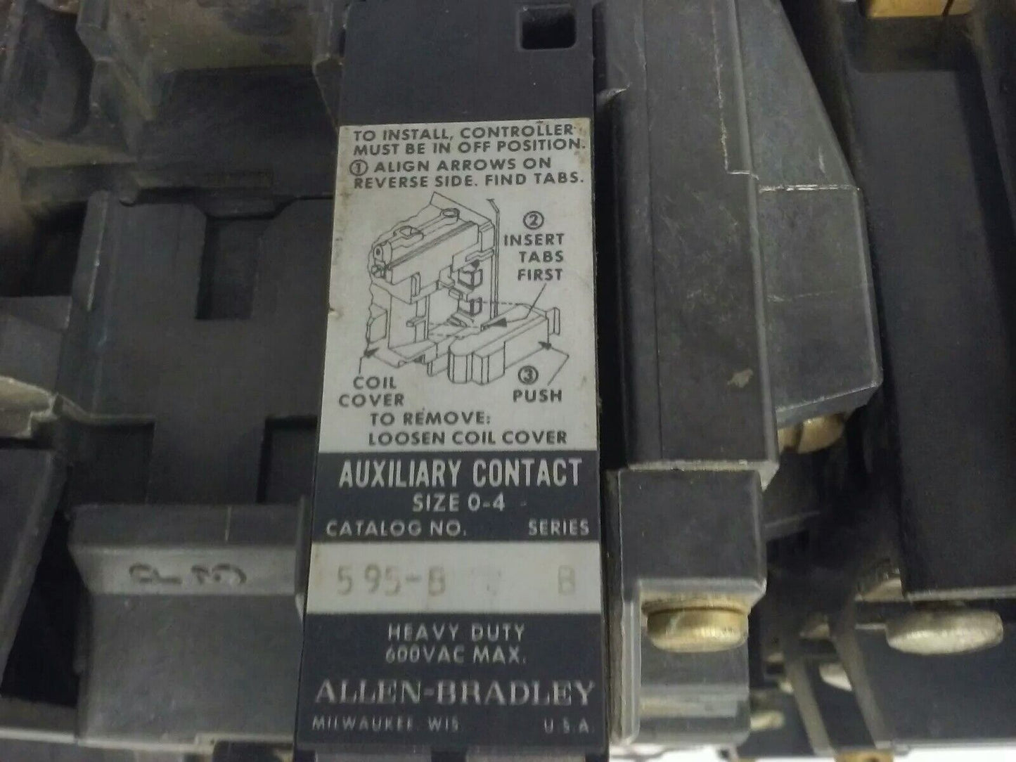 ALLEN BRADLEY, 520E-BOD , SER. C, REVERSING STARTER, SIZE 1, 600V, 120V COIL
