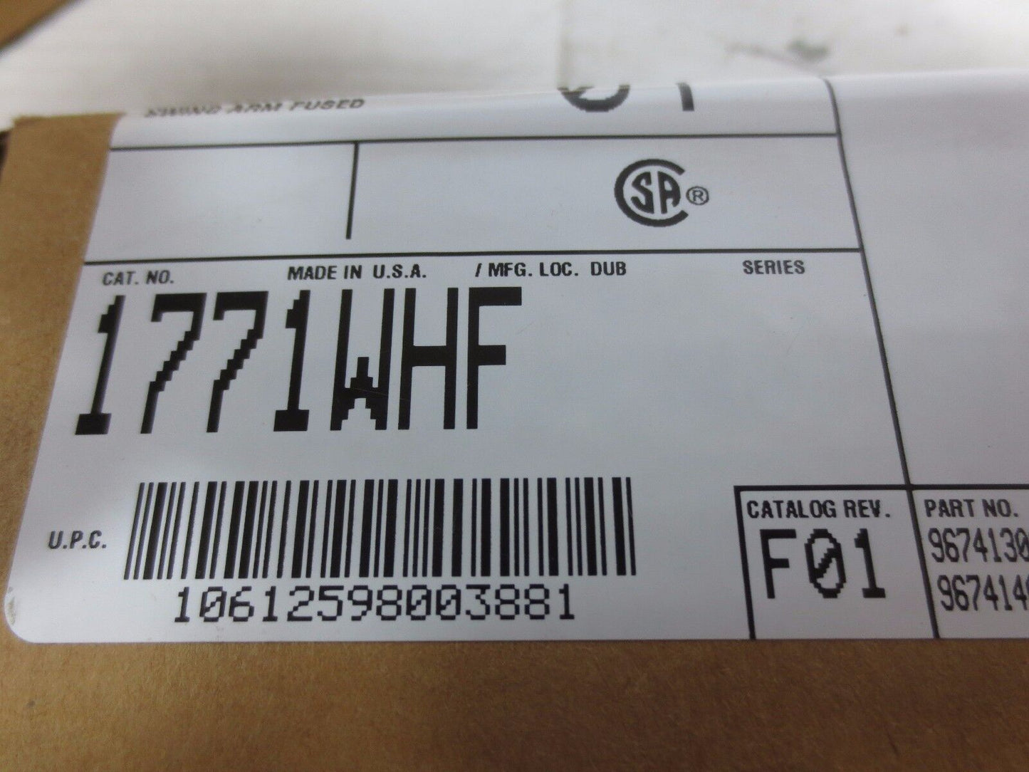 ALLEN-BRADLEY 1771WHF FIELD WIRING ARM - NEW SURPLUS