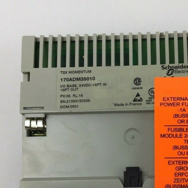 SCHNEIDER ELECTRIC 170ADM35010 I/O BASE 24VDC 16PT