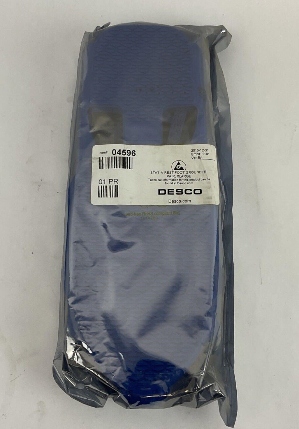 DESCO 04596 STAT-A-REST FOOT GROUNDER XLARGE BLUE PAIR