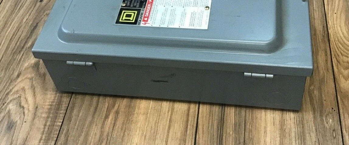 SQUARE D SAFETY SWITCH HU361 SER.F01 30A TYPE1 600VAC