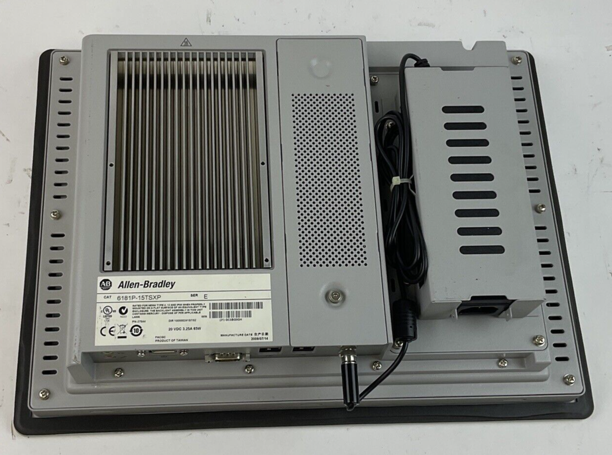 ALLEN BRADLEY 6181P-15TSXP INTERGRATED DISPLAY COMPUTER SER.E DIR.10800024197/02