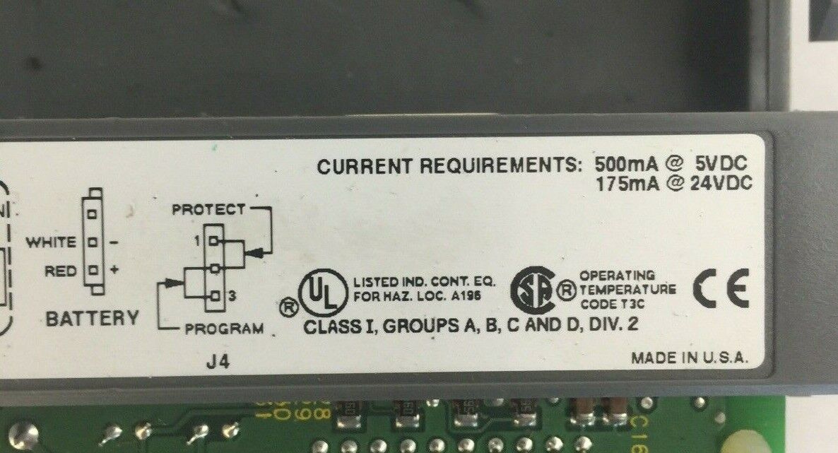 ALLEN BRADLEY 1747-L532 PROCESSOR UNIT SER D PROC REV 4 1747-OS302 SER B FRN 10