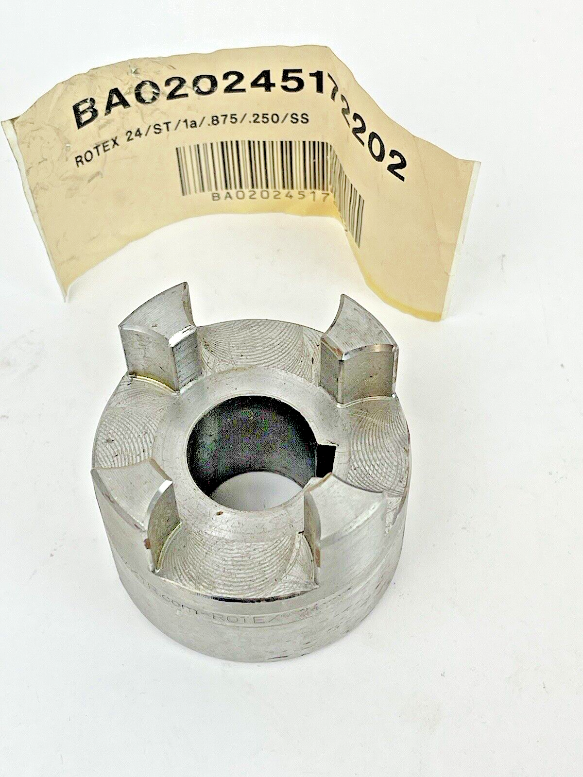 KTR ROTEX - CURVED JAW COUPLING HUB - BA02025172202 - 24 SER 7/8" BORE 1/4" KEY