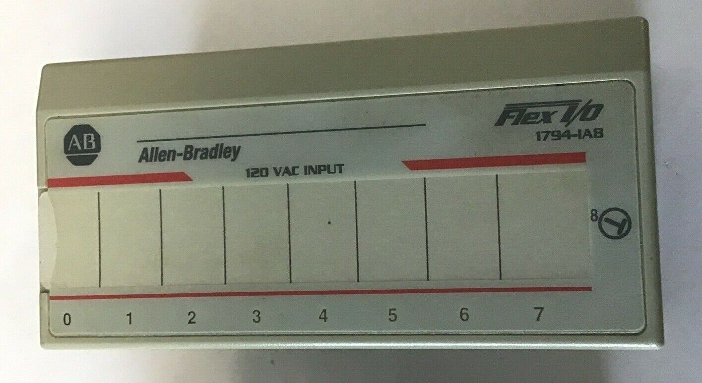 ALLEN BRADLEY 1794-IAB FLEX I/O MODULE 120VAC W/1794-TBN/A TERMINAL BLOCK 230VAC